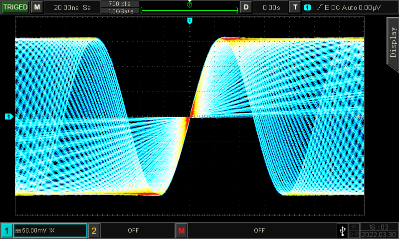 UNI-T UPO1102CS Oscilloscope Display feature