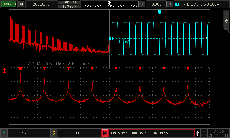 UNI-T UPO1202CS Oscilloscope FFT Sampling Point feature