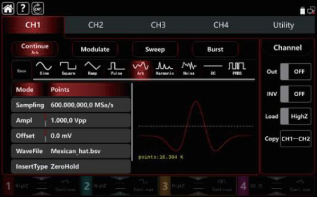 UTG9504T Arbitrary Wave