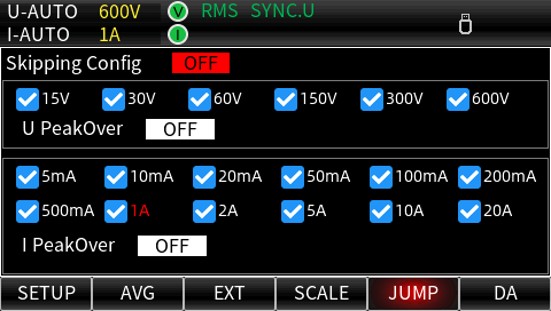 UTE310 Configuration Settings