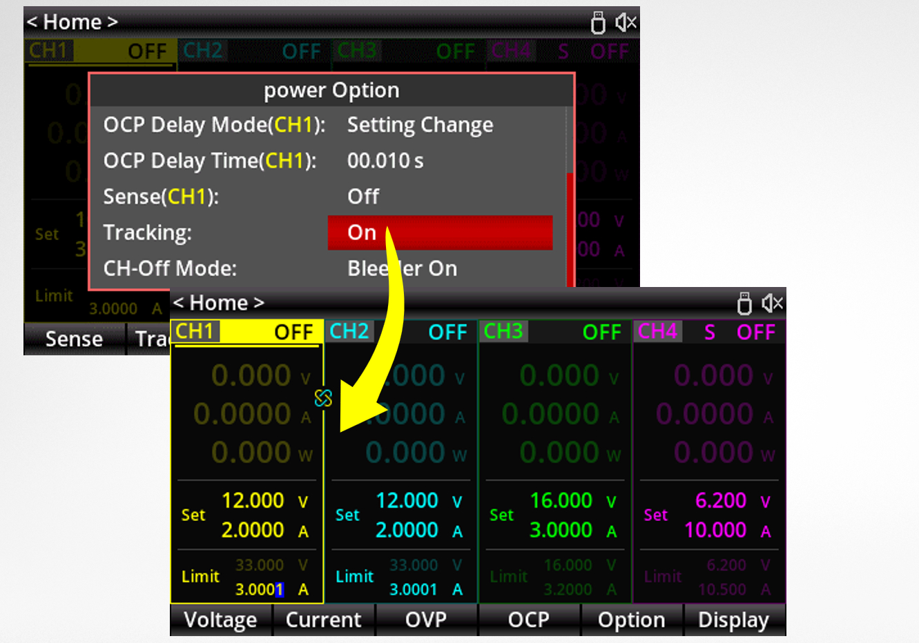 UDP4303S Channel Tracking